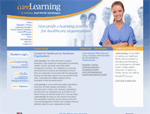 Tablet Screenshot of carelearning.com